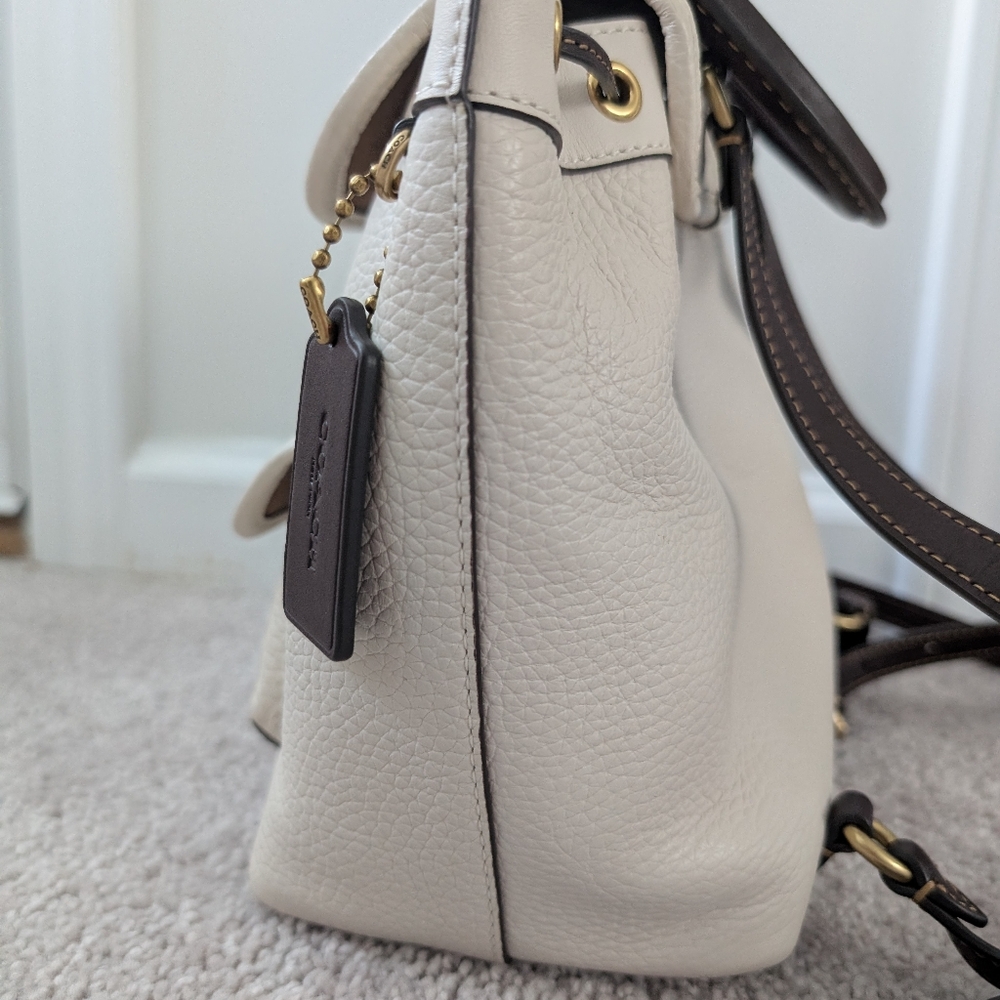 Coach Riya 21 Backpack In Colorblock White - Picture 5 of 12